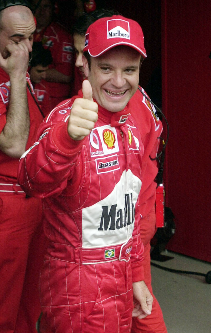 Οι δύο Ferrari στην πρώτη σειρά της εκκίνησης του GP Αυστραλίας