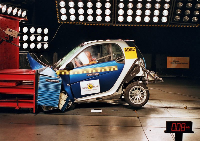 smart fortwo… τεσσάρων αστέρων στο EuroNCAP