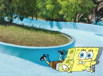 Ο Μπομπ Σφουγγαράκης στην Waterland