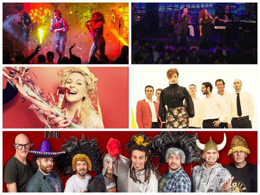 Πέντε live πάρτι σε mood καρναβαλιού