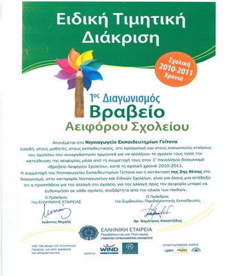 Πράσινη… πρωτιά για την Α’ Δημοτικού των Εκπαιδευτηρίων Γείτονα