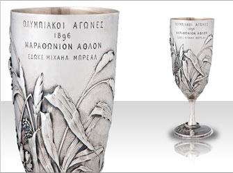 Το Κύπελο του Σπύρου Λούη στο Μουσείο της Ακρόπολης