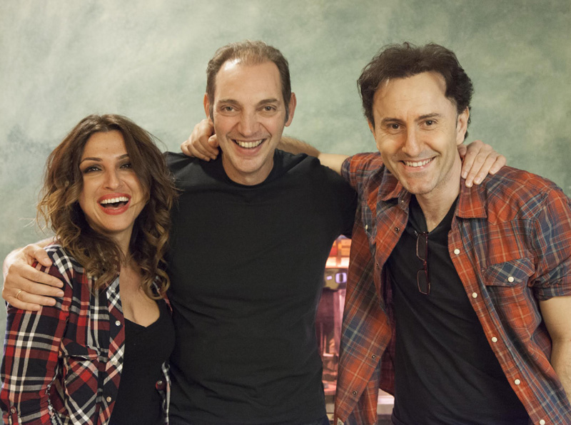 Γ.Ανδρεάτος, Ζ.Παπαδοπούλου και Σ.Χατζηευσταθίου μαζί στη σκηνή