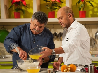 Ο Λ. Λαζάρου μαζί με τον Στ. Παρλιάρο παρέα τα Χριστούγεννα