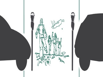 Park(ing) day + Ghost Bike στο Μαρούσι