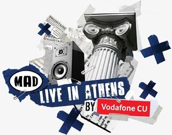 Sunrise Avenue κάτω από την Ακρόπολη με Mad και Vodafone Cu