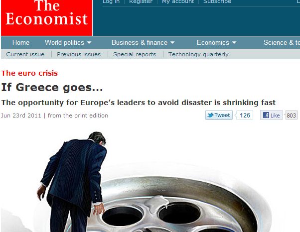 Ελεγχόμενη αναδιάρθρωση του ελληνικού χρέους τώρα, λέει ο Economist