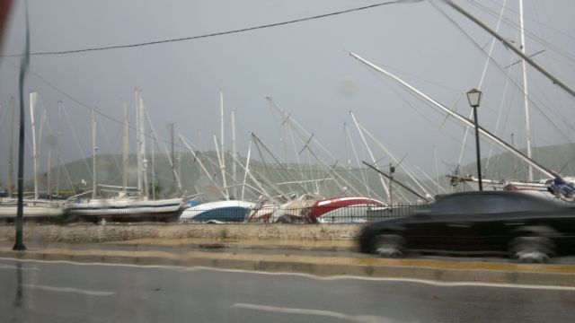 Μπουρίνι «χτύπησε» τη Λευκάδα, πνιγμός 60χρονου Γάλλου στο νησί