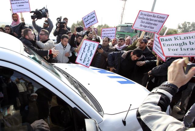 Επίθεση Παλαιστινίων στην αυτοκινητοπομπή του ΓΓ του ΟΗΕ στη Λωρίδα της Γάζας