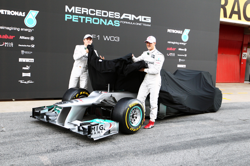 Η πρώτη επίσημη εμφάνιση της Mercedes GP AMG «W03»