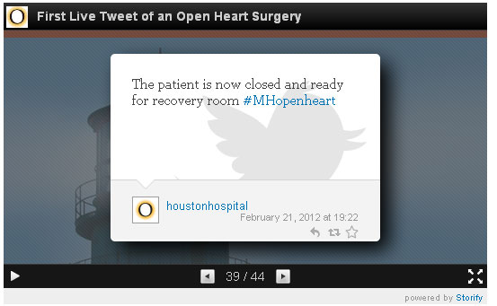 Ζωντανή μετάδοση εγχείρισης διπλού bypass μέσω Twitter