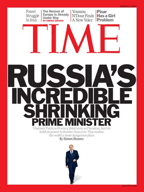 Το TIME... συρρικνώνει τον Βλαντιμίρ Πούτιν και ο «τσάρος» εξοργίζεται