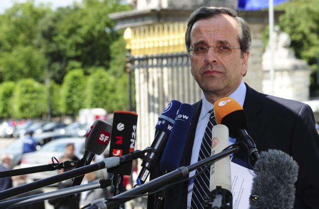 «Η Ελλάδα θα πετύχει» είπε ο Αντώνης Σαμαράς πριν από τη σύνοδο του ΕΛΚ