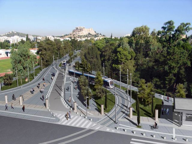 Στους πεζούς, το τραμ και τα τρόλεϊ «παραδίδεται» η Βασιλίσσης Όλγας