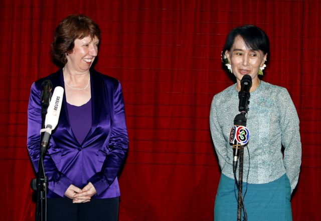 Τη Μιανμάρ επισκέπτεται η επικεφαλής της Εξωτερικής Πολιτικής της ΕΕ Κάθριν Αστον