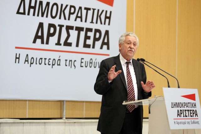 Καμία συμμετοχή στην προωθούμενη συγκυβέρνηση ΠΑΣΟΚ-ΝΔ, δήλωσε ο Φ.Κουβέλης