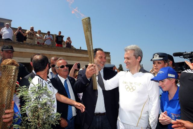 Υποδοχή της Ολυμπιακής Φλόγας στην Κνωσό και στο Ρέθυμνο