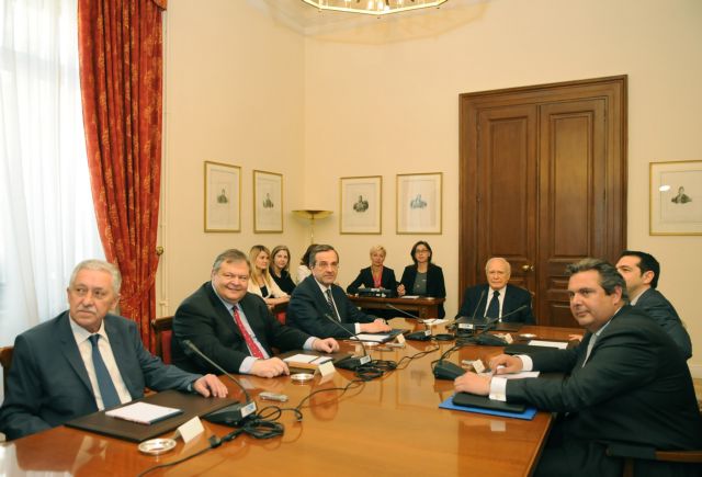 Έντονοι διάλογοι και σκληρές αναφορές στη σύσκεψη των πολιτικών αρχηγών