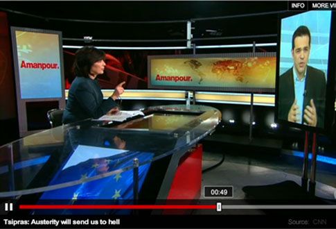 Η λιτότητα μάς οδηγεί στην κόλαση, δηλώνει στο CNN o Αλέξης Τσίπρας