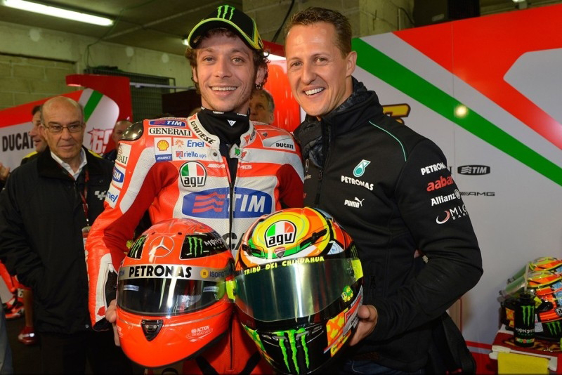 MotoGP Le Mans 2012: H συνάντηση των V.Rossi και Μ. Schumacher, τι είπαν για τον C. Stoner