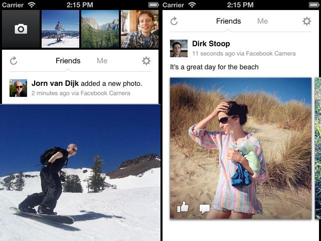 Άλμπουμ Φωτογραφιών το Facebook με την Facebook Camera