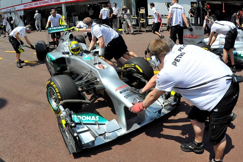 Grand Prix του Μονακό 2012 – Ελεύθερα δοκιμαστικά: Ο N. Rosberg πάνω στο νήμα