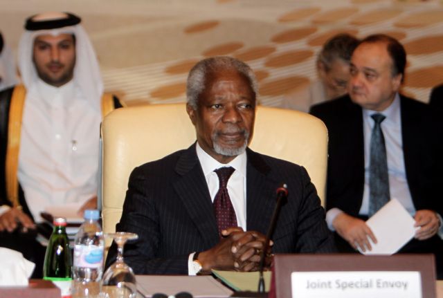 Φόβους για γενικευμένη σύρραξη στη Συρία εκφράζει ο Κόφι Ανάν