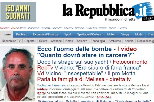 Ο δολοφόνος του Μπρίντιζι συνελήφθη, σβήνουν σενάρια τρομοκρατίας και μαφίας