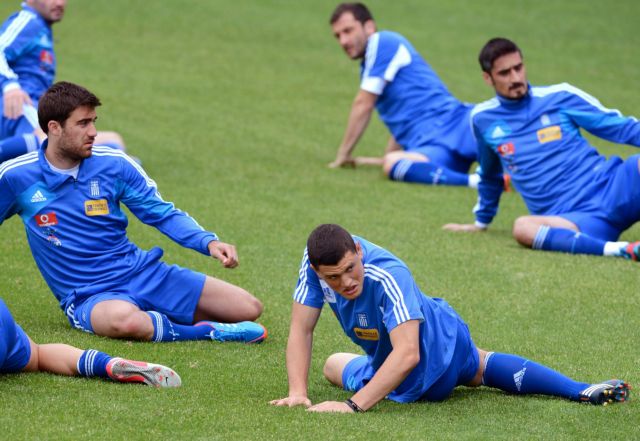 H τελευταία προπόνηση της εθνικής πριν από τη Ρωσία