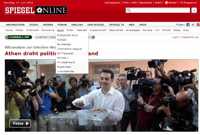 Πρώτη είδηση στη διεθνή ειδησεογραφία το εκλογικό θρίλερ στην Ελλάδα