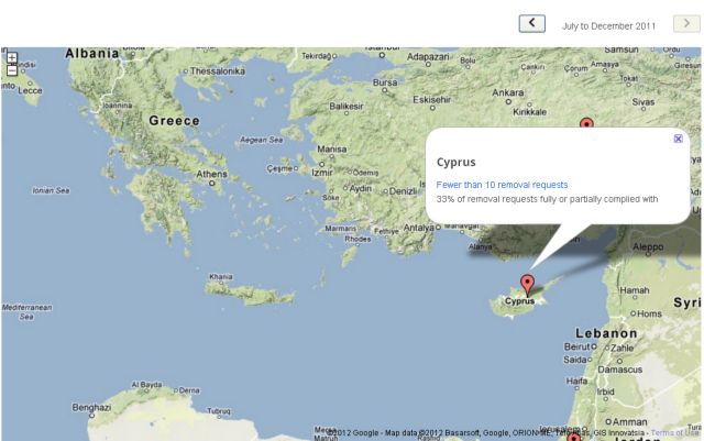 Αναφορά Διαφάνειας από το Google για αιτήματα αποκάλυψης στοιχείων χρηστών του