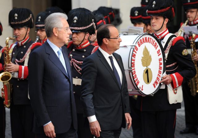 Κοινό έδαφος για την έξοδο από την κρίση του ευρώ αναζητούν οι «4» στη Ρώμη