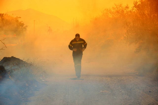 Σε εξέλιξη φωτιά στο Ναύπλιο, υπό μερικό έλεγχο τα μέτωπα σε Μαραθώνα και Μεσσηνία