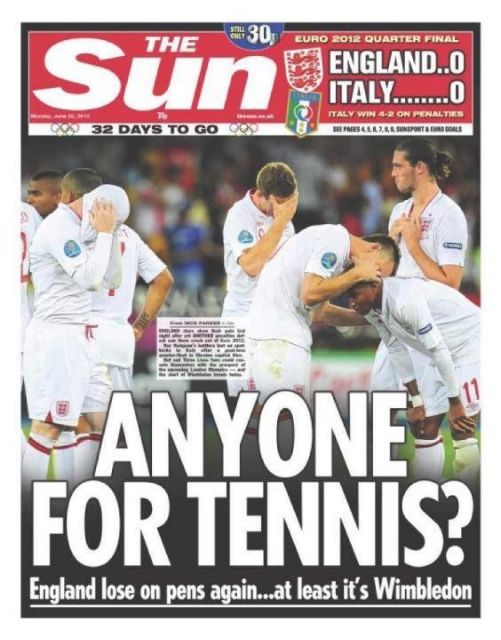 Ειρωνικά σχόλια από τα Αγγλικά ΜΜΕ για τον αποκλεισμό