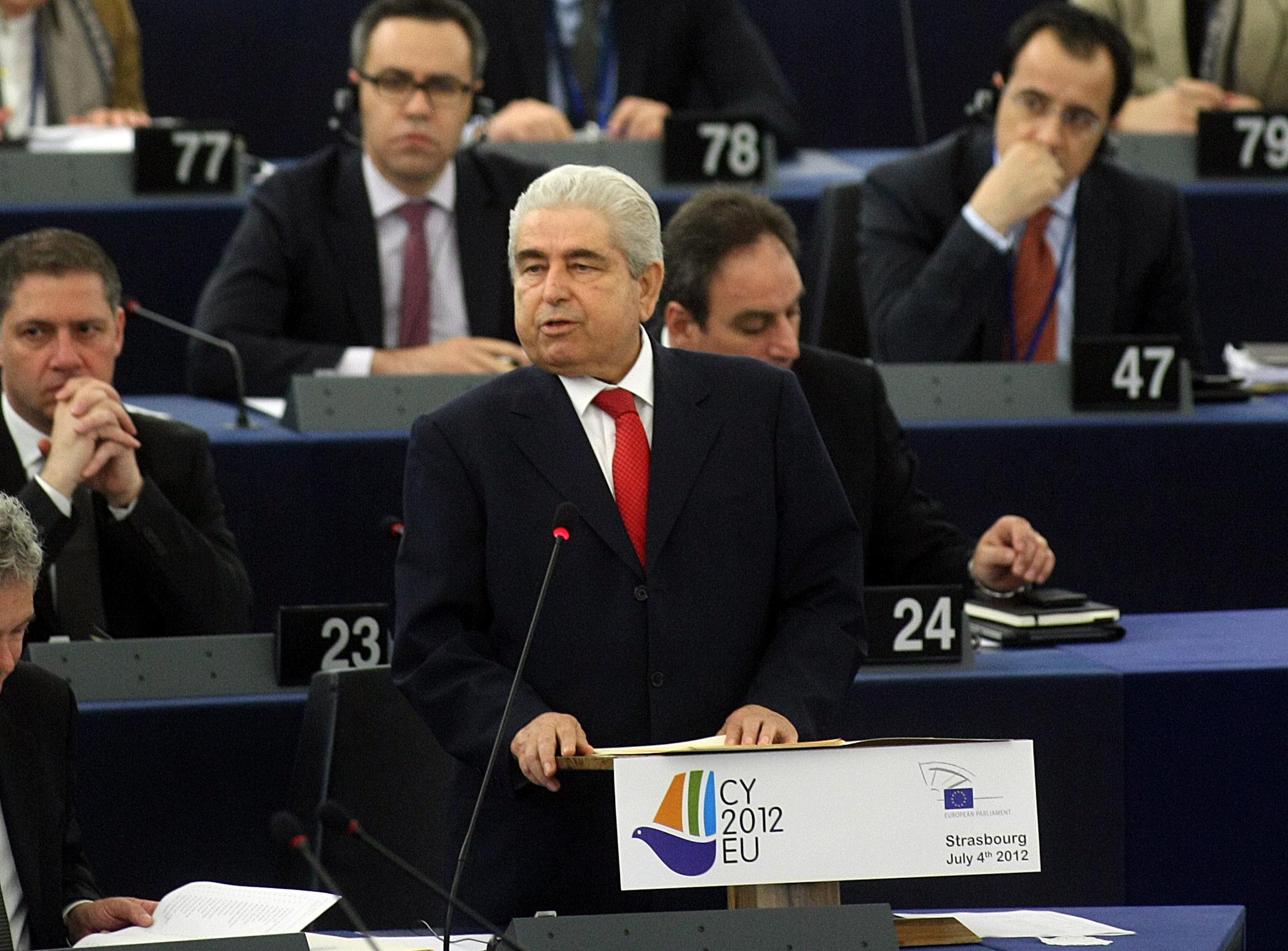 Tις προτεραιότητες της κυπριακής προεδρίας παρουσίασε στην Ευρωβουλή ο Δ.Χριστόφιας