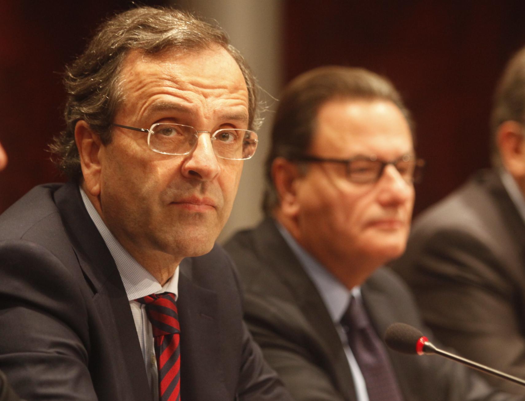 Συνάντηση Σαμαρά-Παναγιωτόπουλου για τους μισθούς των ενστόλων