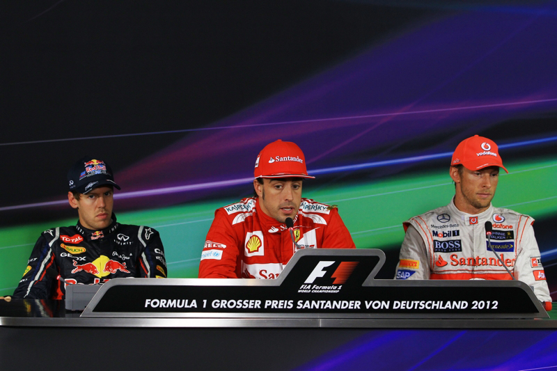 Grand Prix Γερμανίας 2012 – Οι δηλώσεις των πρώτων F. Alonso: “Οι McLaren και Red Bull είχαν κάτι παραπάνω αλλά δεν ήταν αρκετό για να μας περάσουν”
