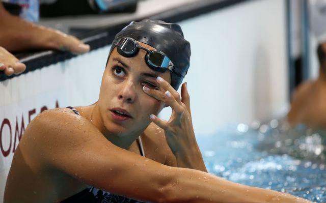 Πανελλήνιο ρεκόρ, αλλά εκτός τελικού η Βουρνά στα 100μ. πεταλούδα