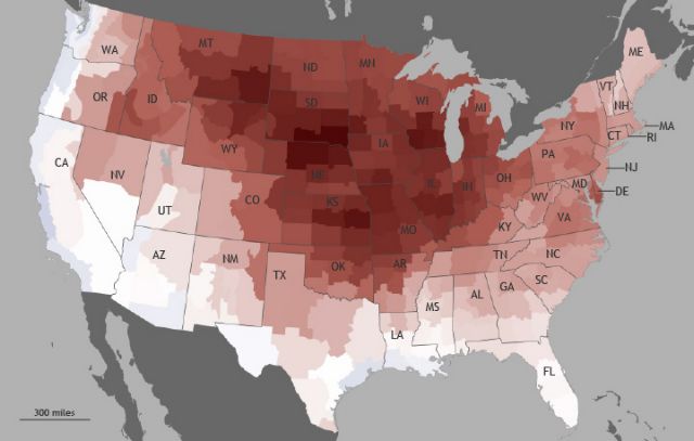 Το θερμότερο μήνα στα χρονικά βίωσαν οι Ηνωμένες Πολιτείες