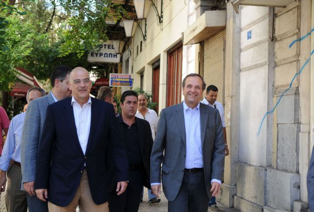 Την περιοχή της Ομόνοιας επισκέφθηκε ο Αντώνης Σαμαράς