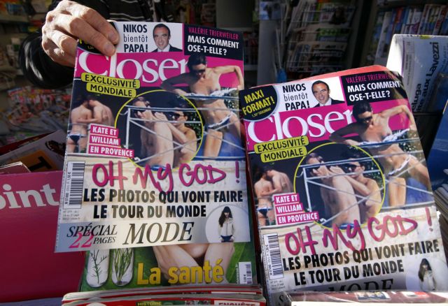 Μηνύσεις κατά του γαλλικού Closer για την τόπλες Κέιτ Μίντλετον