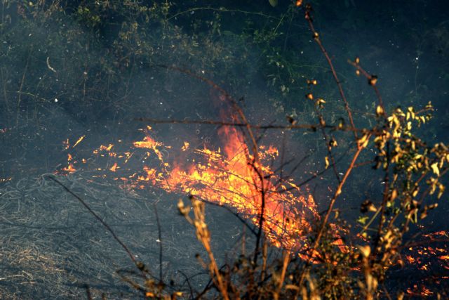 Πύρινο μέτωπο στη Μαλάξα Χανίων, υπό έλεγχο η φωτιά στη Σούδα