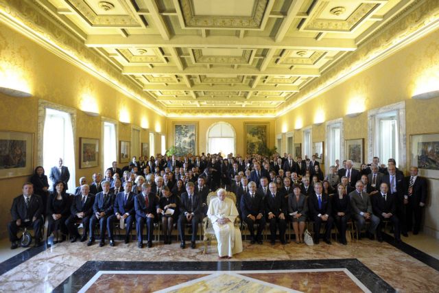 Την ανησυχία του για την κρίση στην Ευρώπη εξέφρασε ο Πάπας στους πρωθυπουργούς του Νότου