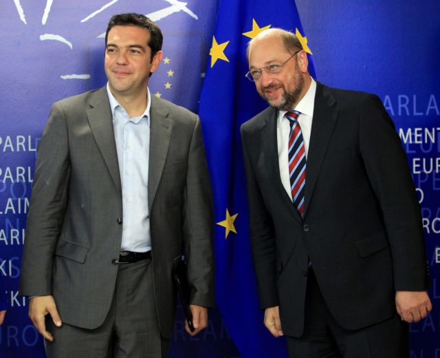 «Σε υποδέχομαι σαν πρωθυπουργό» είπε ο Μάρτιν Σουλτς στον Αλέξη Τσίπρα