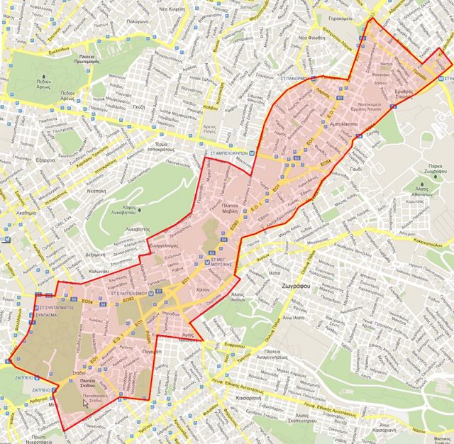 Δείτε τους χάρτες με τις περιοχές όπου απαγορεύονται οι συναθροίσεις και οι πορείες