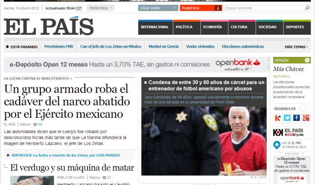 Μείωση προσωπικού και περιστολή μισθών στην ισπανική εφημερίδα El País