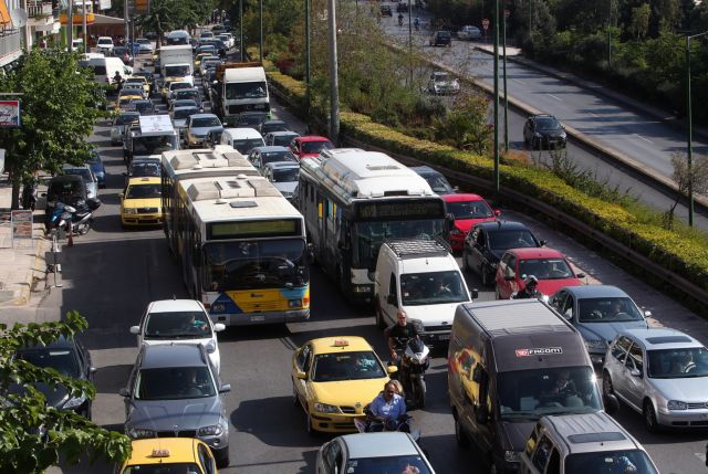Κυκλοφοριακά προβλήματα στην Αθήνα λόγω της στάσης εργασίας σε Μετρό και ΗΣΑΠ