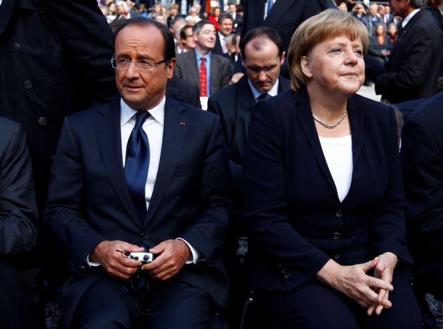 Προειδοποιητικές βολές Ολάντ προς Μέρκελ για τη λιτότητα στην Ευρωζώνη