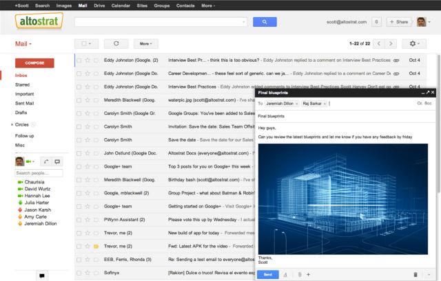 Αλλαγές στο Gmail δρομολογεί η Google