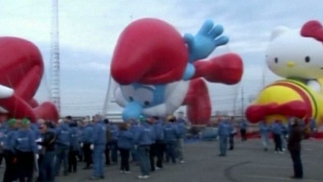 Καρτούν χαρακτήρες στην παρέλαση των Macy’s για την Ημέρα των Ευχαριστιών